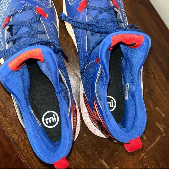 Kansas Jayhawks Team Issued Blue White Damian Lillard 2 Shoes Athletics Program - Picture 12 of 13